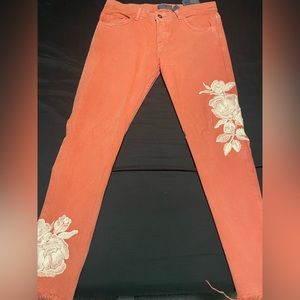 Zara Men Floral Design Jeans